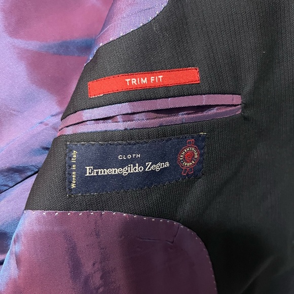 Ermenegildo Zegna Suit Jacket Trim Fit 5362 Red Label Wool Size 40 Drop 6L READ - Picture 4 of 8